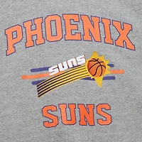 Men's Mitchell & Ness Heather Gray Phoenix Suns Hardwood Classics All Over 4.0 Pullover Sweatshirt