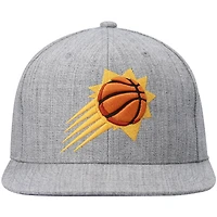 Casquette snapback gris chiné Phoenix Suns 2.0 pour homme Mitchell & Ness
