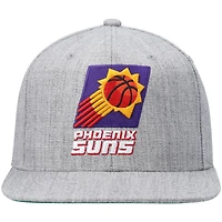 Casquette Snapback Phoenix Suns Hardwood Classics Team 2.0 Mitchell & Ness gris chiné pour hommes