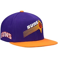 Casquette Snapback Phoenix Suns Hardwood Classics violet/orange Mitchell & Ness pour hommes
