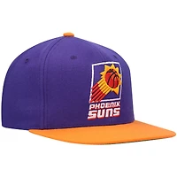 Men's Mitchell & Ness Purple/Orange Phoenix Suns Hardwood Classics Team Two-Tone 2.0 Snapback Hat