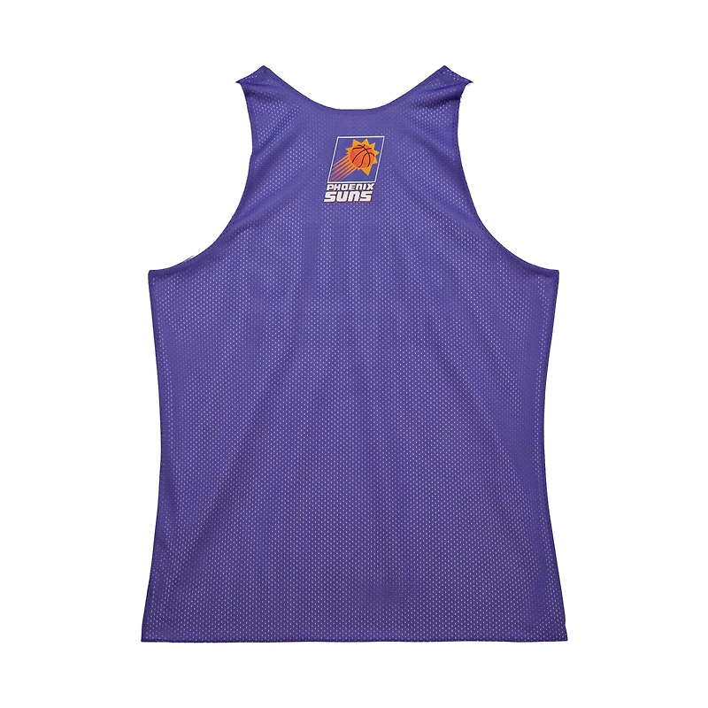 Maillot d'entraînement réversible en maille Hardwood Classics violet/blanc pour homme Mitchell & Ness Phoenix Suns
