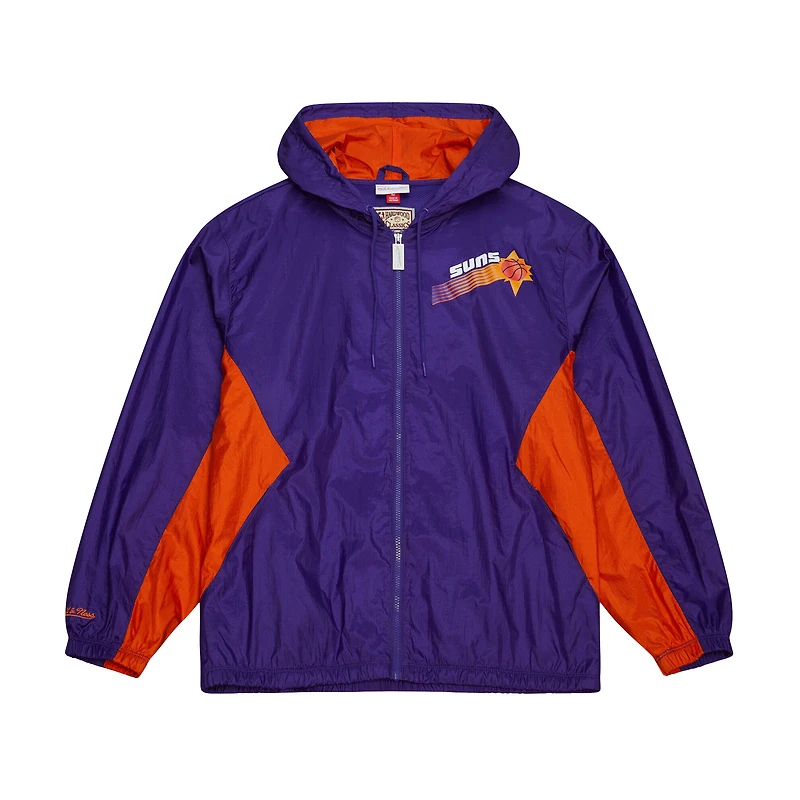 Veste coupe-vent entièrement zippée Mitchell & Ness Purple Phoenix Suns Playmaker pour homme