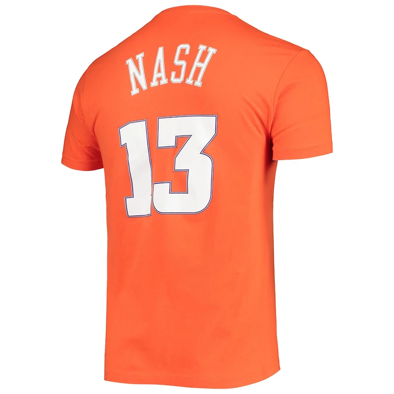 Men's Mitchell & Ness Steve Nash Phoenix Suns Hardwood Classics Stitch Name Number T-Shirt