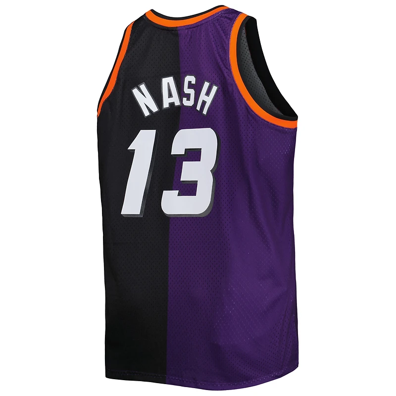 Maillot Homme Mitchell & Ness Steve Nash Violet/Noir Phoenix Suns Big Tall Hardwood Classics 1996/97 Split Swingman
