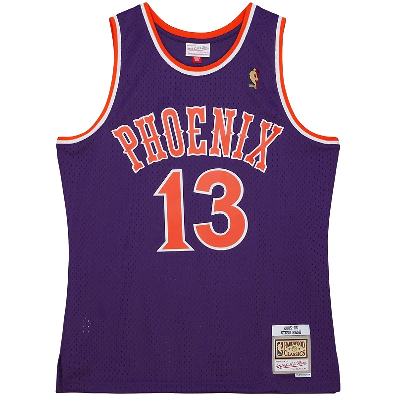 Men's Mitchell & Ness Steve Nash Purple Phoenix Suns 2005/06 Hardwood Classics Swingman Jersey
