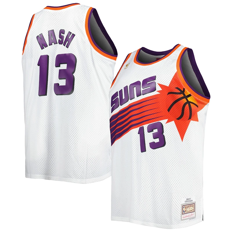 Men's Mitchell & Ness Steve Nash Black Phoenix Suns 1996/97 Big Tall Hardwood Classics Swingman Jersey