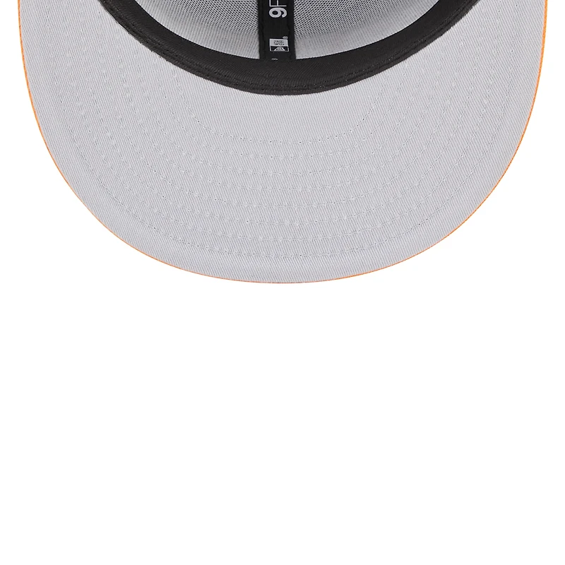 Men's New Era Black/Orange Phoenix Suns Jersey Hook Statement Edition 9FIFTY Snapback Hat