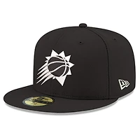 Casquette ajustée New Era Phoenix Suns 59FIFTY noire et blanche pour homme