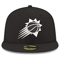 Casquette ajustée New Era Phoenix Suns 59FIFTY noire et blanche pour homme