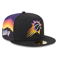 Men's New Era Black Phoenix Suns 2025/26 City Edition Alternate 59FIFTY Fitted Hat