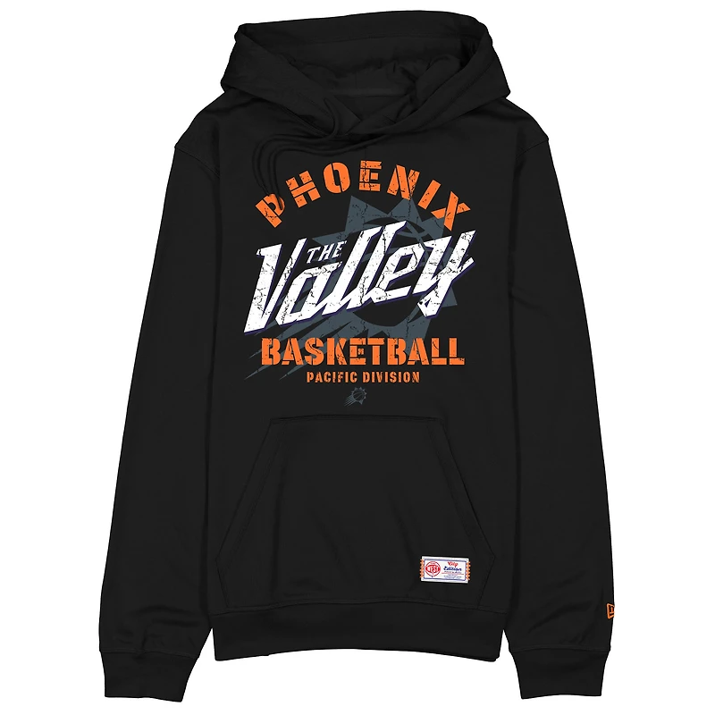 Sweat à capuche polaire New Era noir Phoenix Suns édition City 2025/26 pour homme