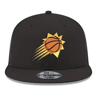 Men's New Era Black Phoenix Suns Core Logo Meshback 9FIFTY Snapback Hat