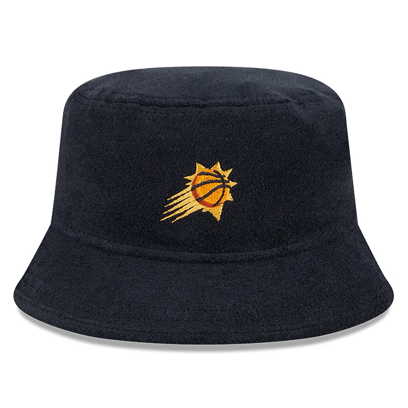 Men's New Era Black Phoenix Suns Court Sport Terry Bucket Hat