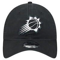 Casquette ajustable 9TWENTY noire New Era pour homme avec appliqué en tissu Phoenix Suns