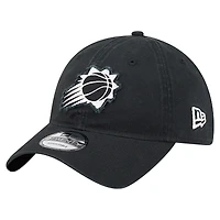 Casquette ajustable 9TWENTY noire New Era pour homme avec appliqué en tissu Phoenix Suns