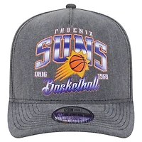 Casquette snapback pré-courbée 9FIFTY des Phoenix Suns de New Era pour homme, couleur anthracite