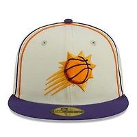 V107988 Suns 23 NBA NWE Crème et passepoil 2 tons ajustés 59Fifty HATMENHIC