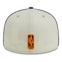 V107988 Suns 23 NBA NWE Crème et passepoil 2 tons ajustés 59Fifty HATMENHIC