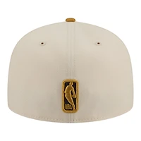 Men's New Era Cream/Tan Phoenix Suns Two-Tone Color Pack 59FIFTY Fitted Hat