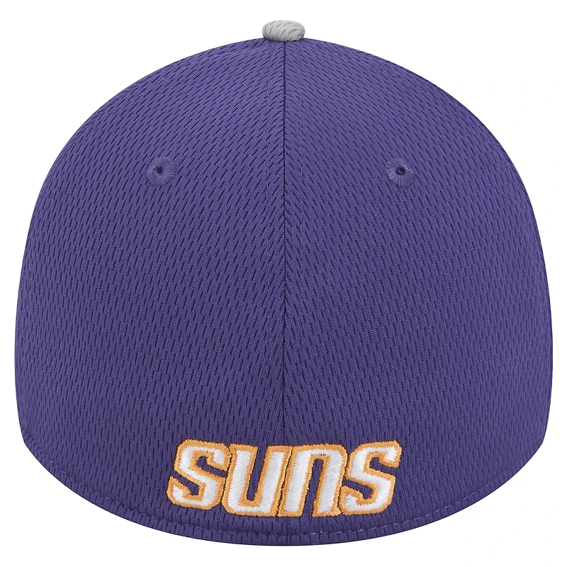 Men's New Era Gray/Purple Phoenix Suns Active Trim 39THIRTY Flex Hat
