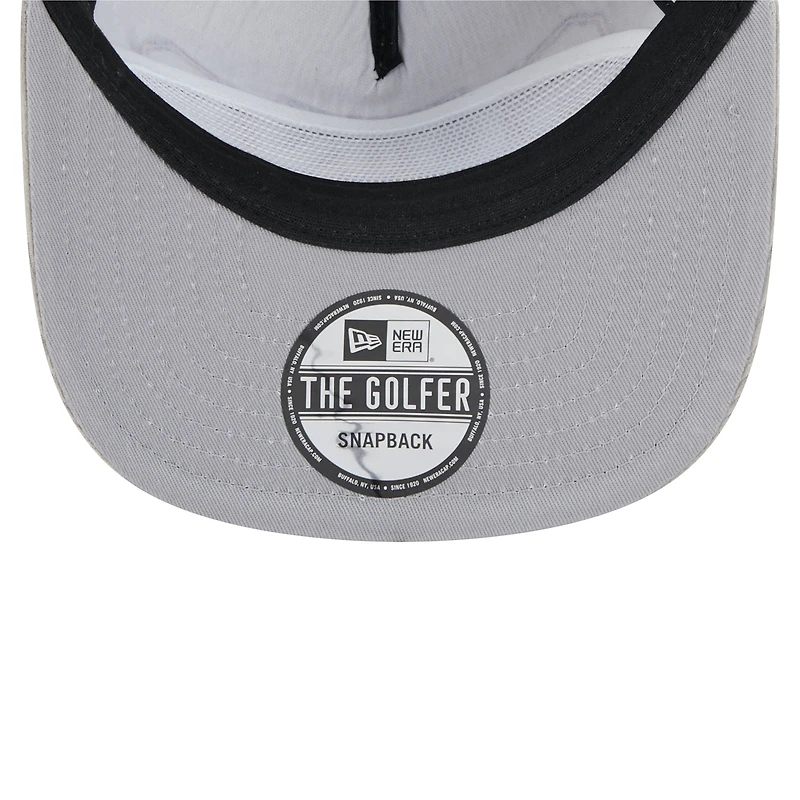 Men's New Era Gray Phoenix Suns Throwback Corduroy Golfer Snapback Hat