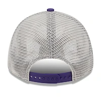 Men's New Era Khaki/Purple Phoenix Suns Throwback Patch Trucker 9FORTY Adjustable Hat