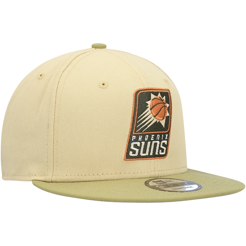 Men's New Era Khaki/Tan Phoenix Suns Green Collection Repreve 9FIFTY Snapback Hat