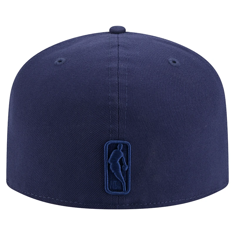 Men's New Era  Navy Phoenix Suns Colorpack A-Frame Pinch Front 59FIFTY Fitted Hat