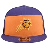 Men's New Era  Orange/Purple Phoenix Suns Outdoor Split Panel 9FIFTY Snapback Hat