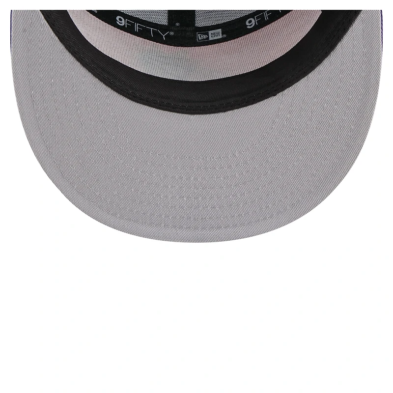 Men's New Era  Orange/Purple Phoenix Suns Outdoor Split Panel 9FIFTY Snapback Hat