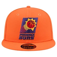 Men's New Era  Orange Phoenix Suns Core Logo 59FIFTY Fitted Hat