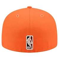Men's New Era  Orange Phoenix Suns Core Logo 59FIFTY Fitted Hat