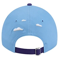 Men's New Era Powder Blue Phoenix Suns Clouds 9TWENTY Adjustable Hat