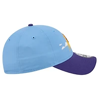 Men's New Era Powder Blue Phoenix Suns Clouds 9TWENTY Adjustable Hat