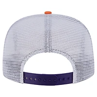 Casquette de golf à visière snapback New Era violet/orange Phoenix Suns pour homme