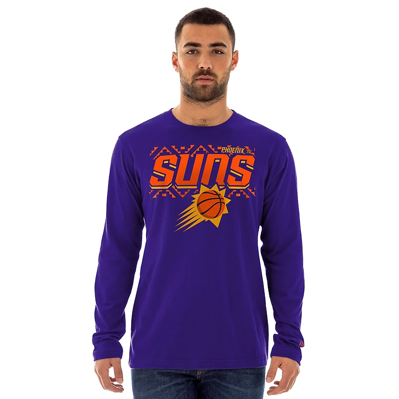T-shirt à manches longues violet Phoenix Suns 2024/25 City Edition pour homme New Era