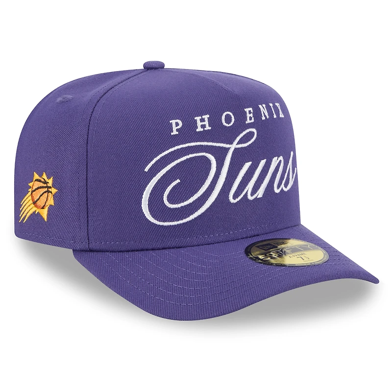 Men's New Era Purple Phoenix Suns 2025 NBA Draft A-Frame 59FIFTY Fitted Hat