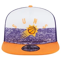 Men's New Era Purple Phoenix Suns Arch A-Frame Trucker 9FIFTY Snapback Hat