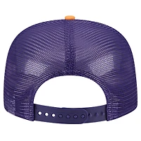 Men's New Era Purple Phoenix Suns Arch A-Frame Trucker 9FIFTY Snapback Hat