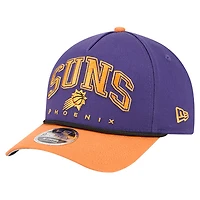 Casquette ajustable New Era Purple Phoenix Suns Bold Arch COOLERA 9FORTY A-Frame M-Crown pour homme