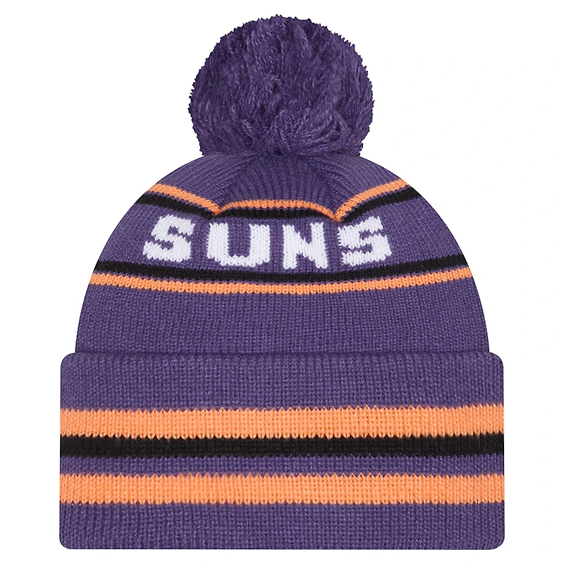 Men's New Era Purple Phoenix Suns Classic Cuffed Knit Hat with Pom