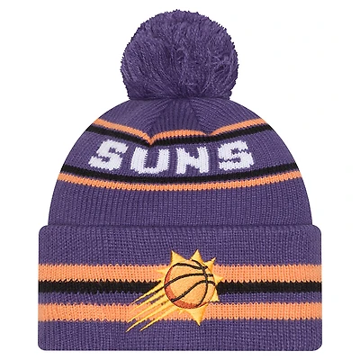 Men's New Era Purple Phoenix Suns Classic Cuffed Knit Hat with Pom