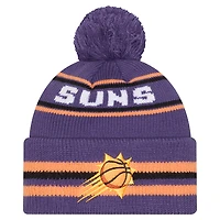 Men's New Era Purple Phoenix Suns Classic Cuffed Knit Hat with Pom