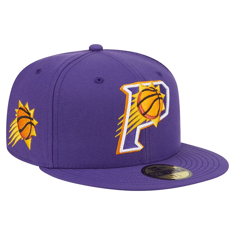 Casquette ajustée Deceptor 59FIFTY violette des Phoenix Suns de New Era pour homme