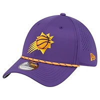 Casquette New Era violette Phoenix Suns Featherweight Poly Rope Flex 39Thirty pour homme