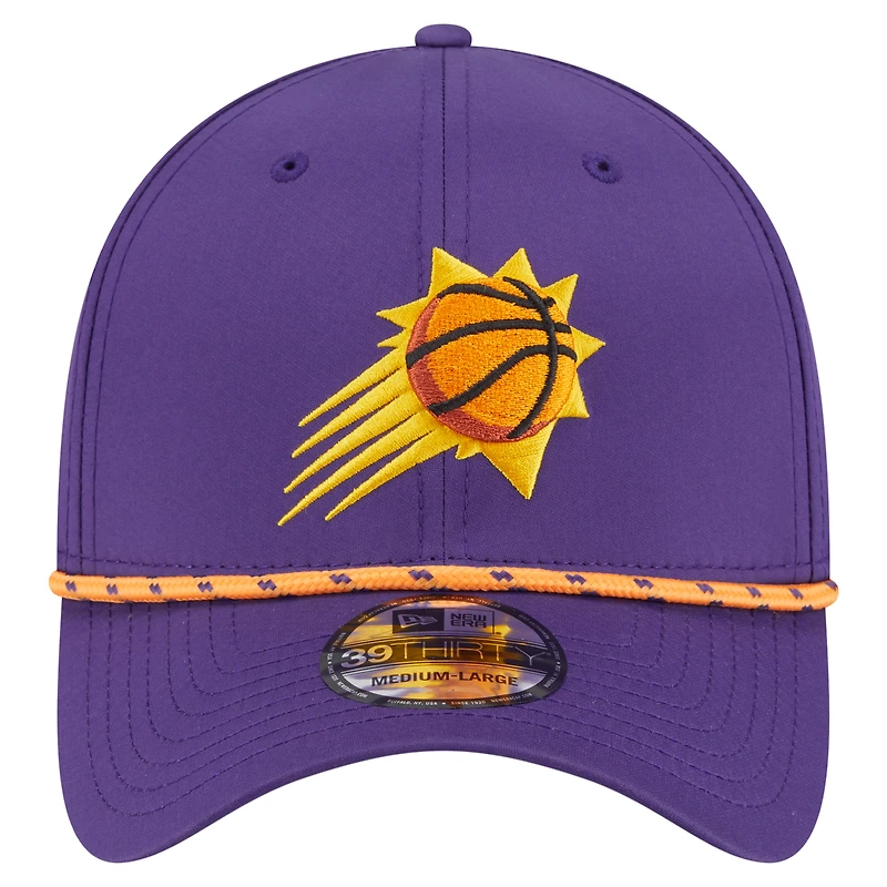 Casquette New Era violette Phoenix Suns Featherweight Poly Rope Flex 39Thirty pour homme