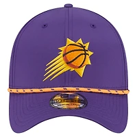 Casquette New Era violette Phoenix Suns Featherweight Poly Rope Flex 39Thirty pour homme