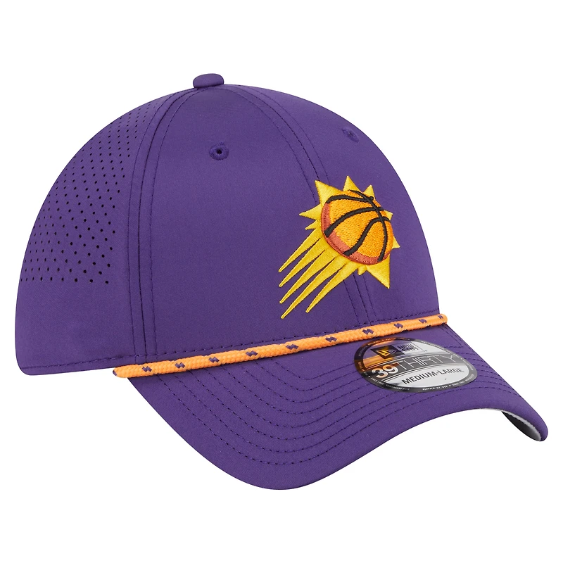 Casquette New Era violette Phoenix Suns Featherweight Poly Rope Flex 39Thirty pour homme