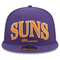 Men's New Era Purple Phoenix Suns Golden Tall Text 9FIFTY Snapback Hat
